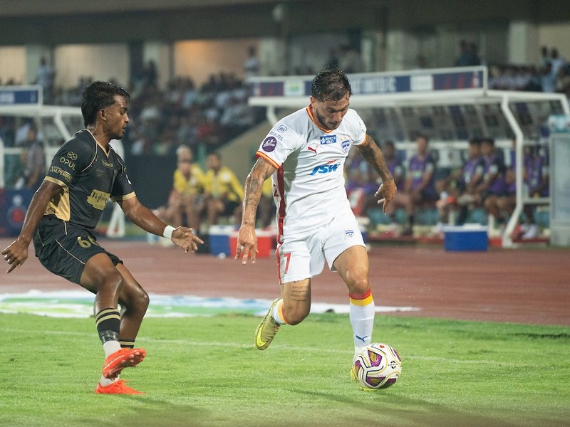 Vinith’s stoppage-time equaliser rescues Bengaluru FC against NorthEast United in the Indian Super League (ISL) 2026/27 at the Indira Gandhi Athletic Stadium in Guwahati on Friday.  Photo credit: ISL 