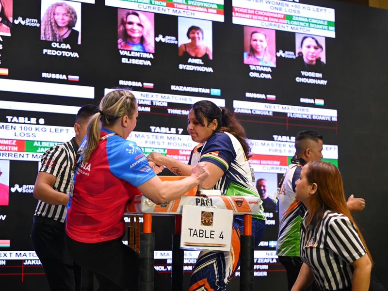 India win 20 medals at World Armwrestling Championships in New Delhi