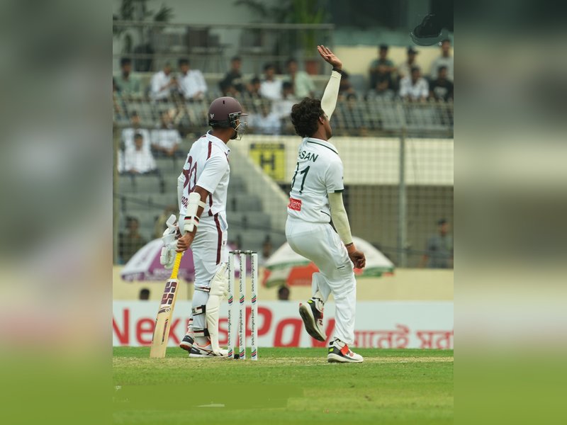 India move up to fourth in World Test Championship (WTC) points table after Bangladesh's loss to the West Indies in the first Test match at the Sher-e-Bangla National Stadium near Dhaka on Saturday. Photo cricket: BCB