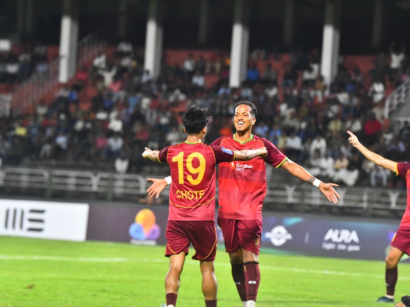 Crislan’s stoppage-time header hands Gokulam Kerala FC dramatic win over Samaleswari SC in their Indian Football League (IFL) 2026-27 encounter at the EMS Corporation Stadium in Kozhikode on Saturday. Photo credit: IFL