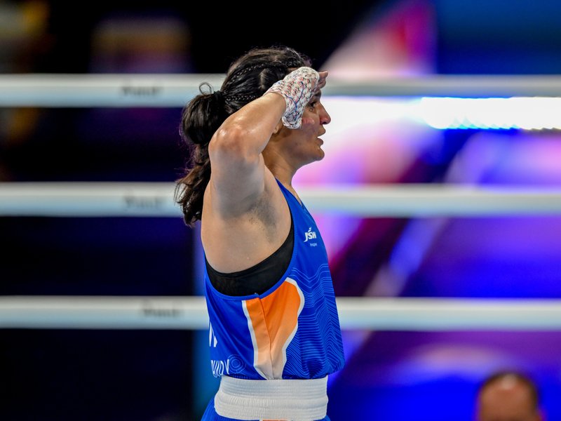 Arundhati Choudhary enters women’s 70kg boxing final, assures India of another medal in the Commonwealth Games 2026 in Glasgow on Friday. Photo credit: IANS