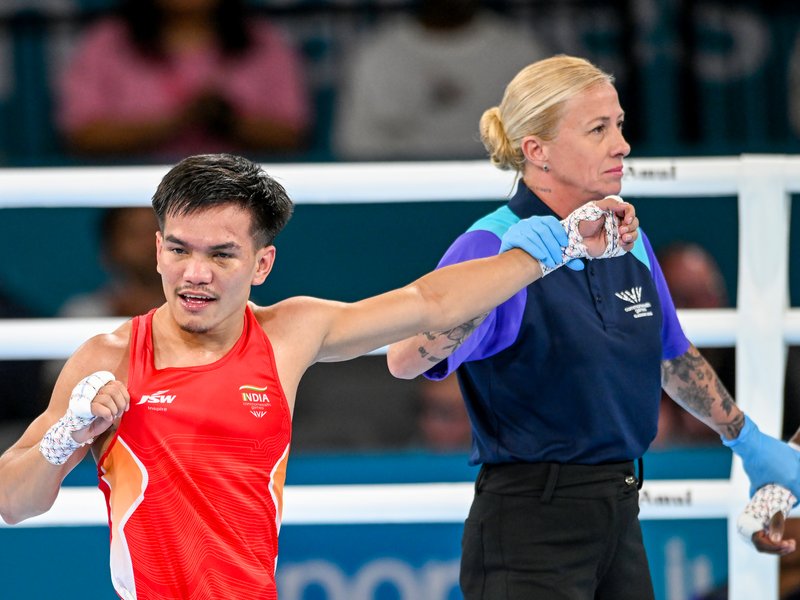 'She taught me how to become a successful boxer': Jadumani Singh credits Sarita Devi for his silver medal in the Commonwealth Games 2026 in Glasgow on Saturday. Photo credit: IANS