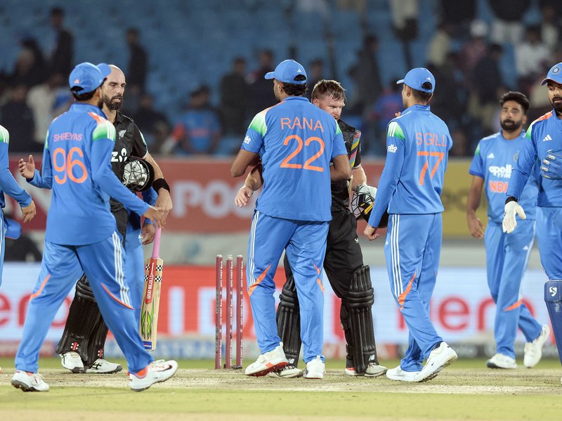 It becomes very difficult if you don’t pick wickets in middle overs, says Shubman Gill after New Zealand beat India in the second ODI of the three-match series in Rajkot on Wednesday. Photo credit: IANS