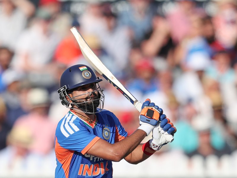 Shreyas Iyer's fighting 80 takes India to 158/7 against disciplined England in their must-win fourth T20I at the County Ground in Bristol on Thursday. Photo credit: IANS