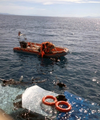 One person dies, three missing after boat sinks off Greek island of Samos (File image)