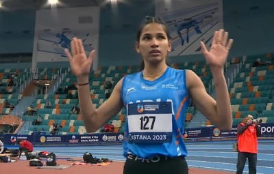 Jyothi Yarraji wins in 12.99s as India claims six gold in 2025 Taiwan Athletics Open in Taipei on Saturday.  