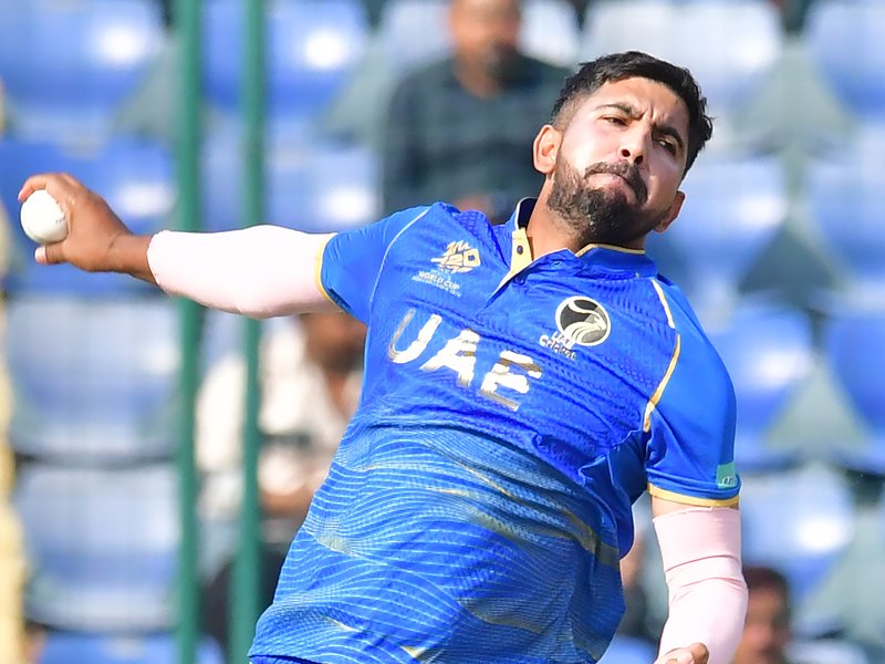 Plan was to bowl hard length, bowl maximum slower balls, says UAE’s Junaid Siddique after his five-wicket haul helps the team defeat Canada in the ICC Men's T20 World Cup 2026 in New Delhi on Friday. Photo credit: IANS