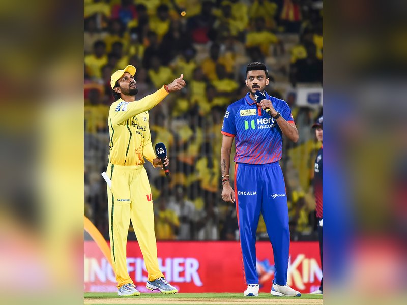 Auqib Nabi Dar handed debut as Delhi Capitals elect to bowl first against Chennai Super Kings, Brevis, Gurjapneet included in the playing XI in Indian Premier League (IPL) 2026 in Chennai on Saturday. Photo credit: IANS 