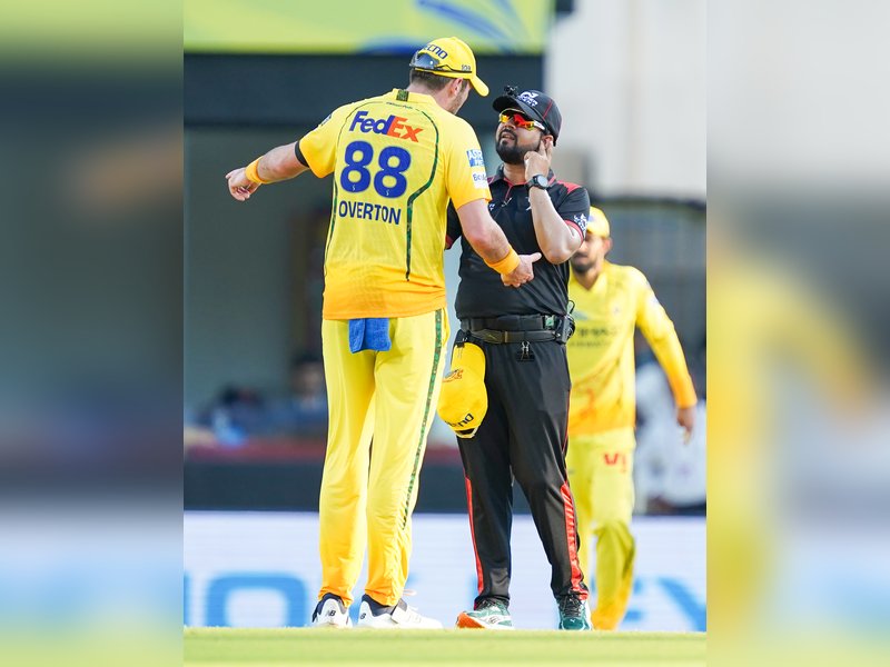 Josh Inglis makes 85 as Lucknow Super Giants reach 203/8 despite a fightback from Chennai Super Kings bowlers  in their Indian Premier League (IPL) 2026 clash at the MA Chidambaram Stadium in Chennai on Sunday. Photo credit: IANS 