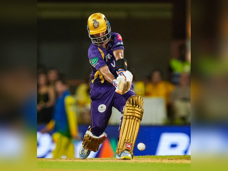 Captain Ajinkya Rahane fined Rs 12 lakh as Kolkata Knight Riders maintain poor over rate during their match against Chennai Super Kings in the Indian Premier League in Chennai on Tuesday. Photo credit: IANS 