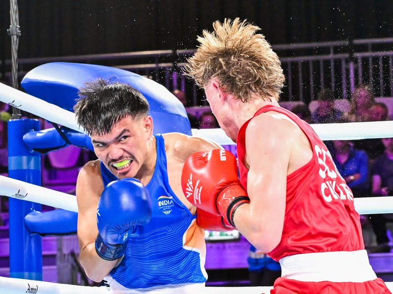 Indian boxer Jadumani cruises into men’s 55kg pre-quarterfinals with dominant 5-0 win