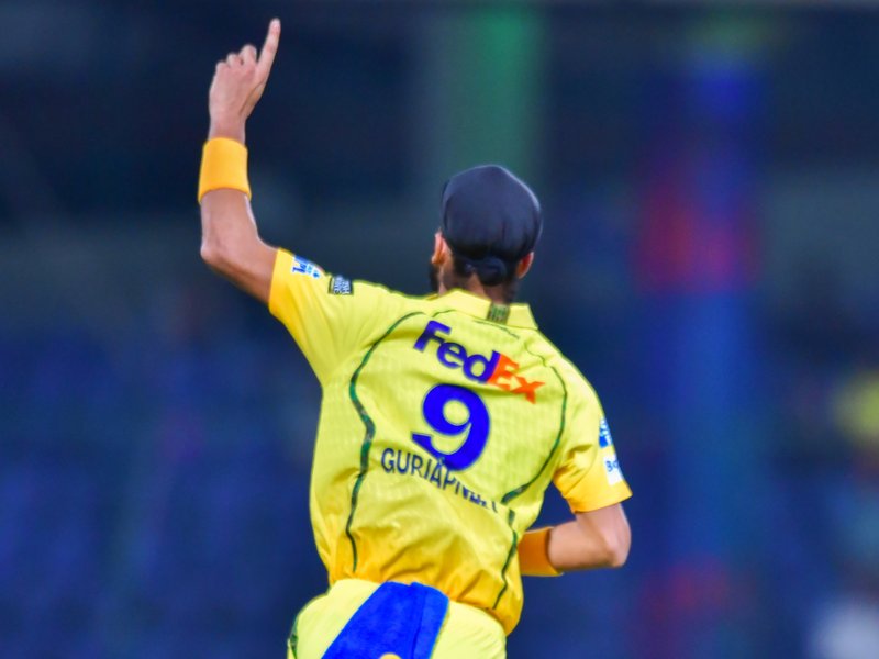 Sticky wicket made hard lengths effective, confident Chennai Super Kings can chase 156, says Gurjapneet Singh during the clash with Delhi Capitals in the Indian Premier League 2026 in New Delhi on Tuesday. Photo credit: IANS 