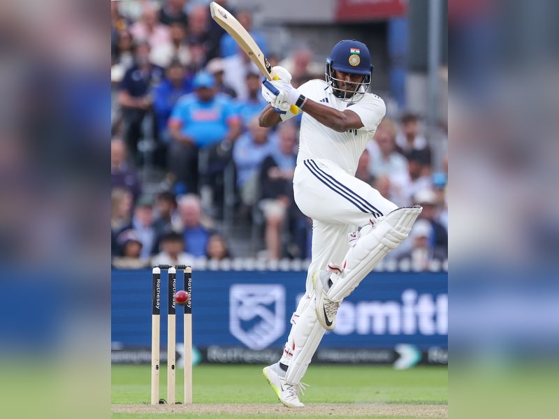 B. Sai Sudharsan making maiden Test fifty means India wants to back a youngster at number three, says Parthiv Patel on India's performance in the fourth Test of the Anderson-Tendulkar Trophy series at Old Trafford in Manchester on Wednesday. IANS Photos
