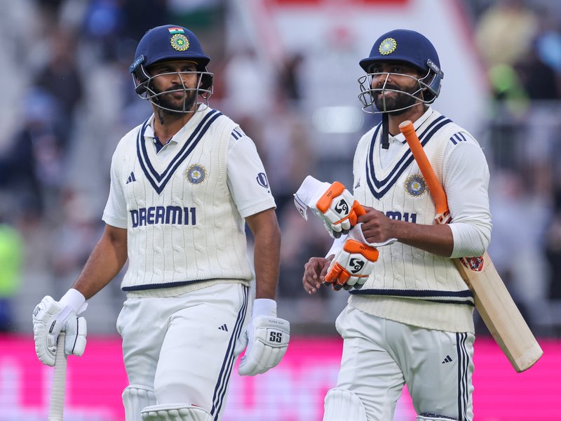 B. Sai Sudharsan’s 61 takes India to 264/4 against England, Rishabh Pant suffers foot injury in the opening day of the fourth Test of the Anderson-Tendulkar Trophy series at the Old Trafford in Manchester on Wednesday. IANS Photos