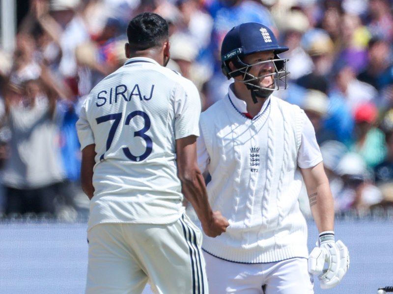 Siraj fined for aggressive aggressive reaction to Duckett's wicket 