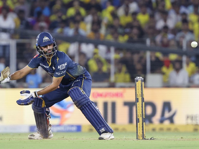 B. Sai Sudharsan, Shubman Gill, and Jos Buttler smash fifties, power Gujarat Titans to 229/4 against Chennai Super Kings in their final league stage clash of the Indian Premier League (IPL) 2026 at the Narendra Modi Stadium in Ahmedabad on Thursday. Photo credit: IANS