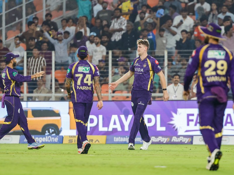 Shubman Gill's masterclass trumps Cameroon Green’s lone hand as Gujarat Titans hand Kolkata Knight Riders fifth loss in the Indian Premier League 2026 at Narendra Modi Stadium in Ahmedabad on Friday. Photo credit: IANS 