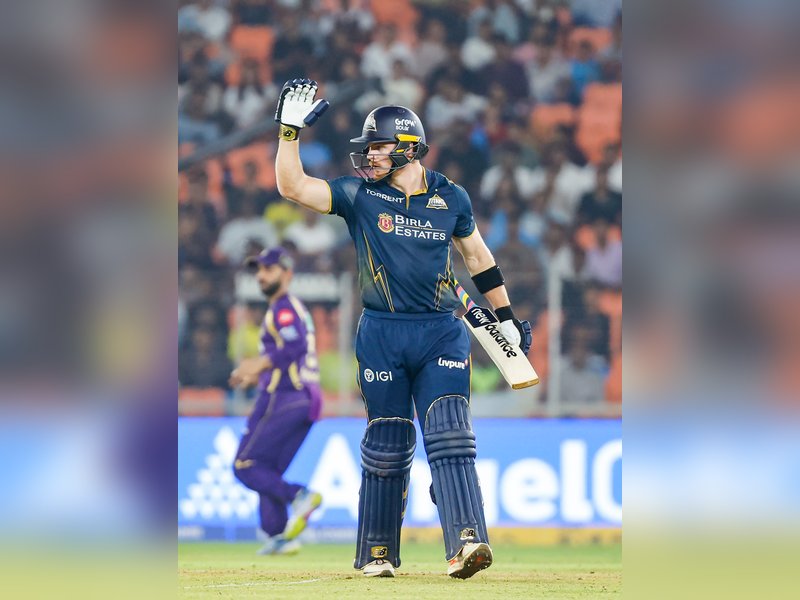 Shubman Gill struck 86 as Gujarat Titans keep Kolkata Knight Riders winless with five-wicket victory in the Indian Premier League 2026 at Narendra Modi Stadium in Ahmedabad on Friday. Photo credit: IANS 