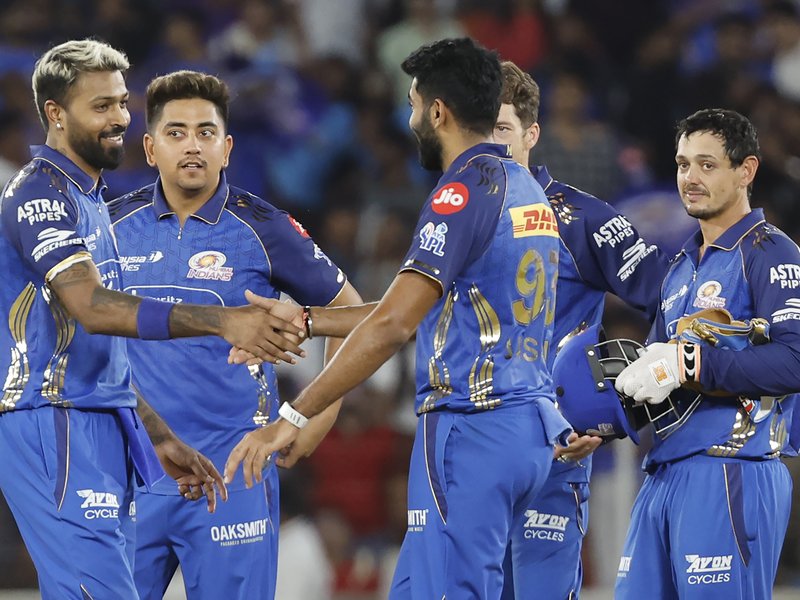 Tilak Verma’s ton, Ashwani’s four-fer power Mumbai Indians to 99-run win over Gujarat Titans in Match 30 of the Indian Premier League (IPL) 2026 at the Narendra Modi Stadium in Ahmedabad on Monday. Photo credit: IANS 