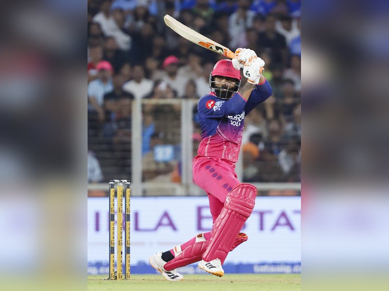 Dhruv Jurel, Yashasvi Jaiswal heroics power Rajasthan Royals to 210/6 against Gujarat Titans in the Indian Premier League (IPL) 2026 at the Narendra Modi Stadium in Ahmedabad on Saturday. Photo credit: IANS 