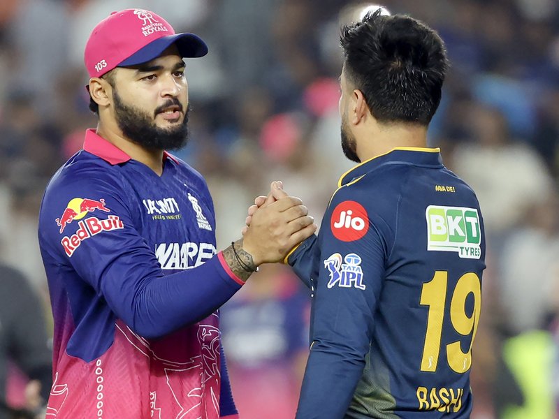 ‘We lost momentum in middle overs,’ says Rashid Khan after Gujarat Titans fall short against Rajasthan Royals in a last-over thriller played in Ahmedabad on Saturday. Photo credit: IANS 