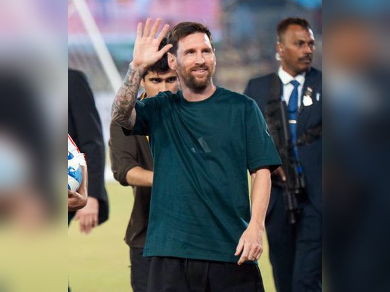 Messi reaches Mumbai for third pit stop of 'GOAT Tour'