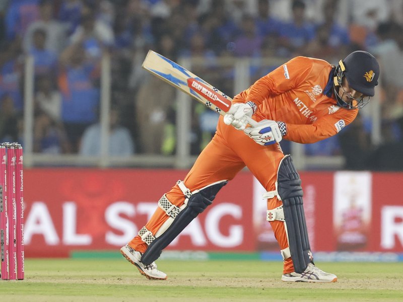 All-round Shivam Dube helps India remain unbeaten with a 17-run win over the Netherlands in the ICC Men's T20 World Cup 2026 at the Narendra Modi Stadium, Ahmedabad, on Wednesday. Photo credit: IANS