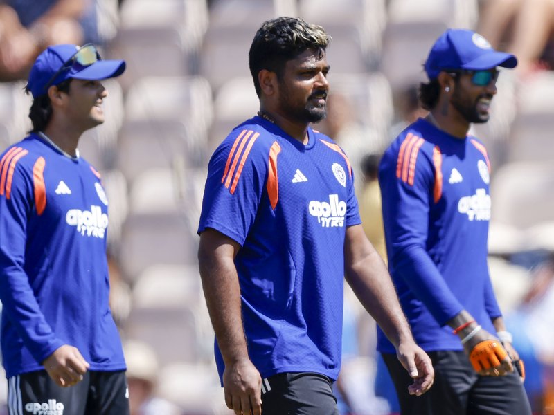Sanju Samson, Suryansh Shedge come in as India elect to bowl first against England in the fifth and final T20I of the series at The Rose Bowl in Southampton on Saturday. Photo credit: IANS