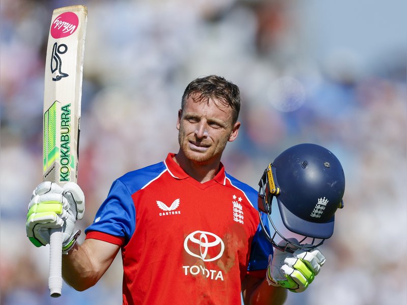 Win against India a big achievement; delighted with top ranking, says Jos Buttler as England wins the fifth and final T20I at Southampton on Saturday. Photo credit: IANS/@BCCI/X
