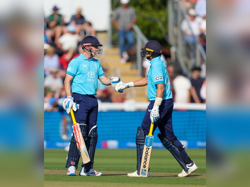 Learn from Joe Root on how to rotate strike, says Harry Brook ahead of Lord's decider against India on Sunday. Photo credit: England Cricket/X