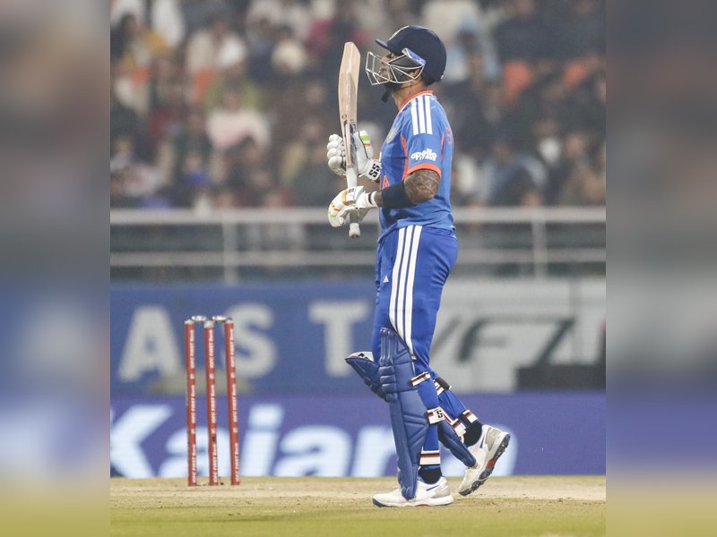 It's a learning process, just learn and move forward, says Suryakumar Yadav after India lost to South Africa in the second T20I of the five-match series at the Maharaja Yadavindra Singh International Cricket Stadium in New Chandigarh on Thursday. Photo credit: IANS