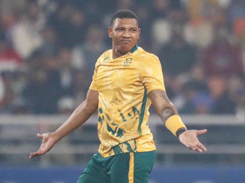 South Africa pacer Sipamla ruled out of T20I tri-series in Namibia, Simelane named replacement