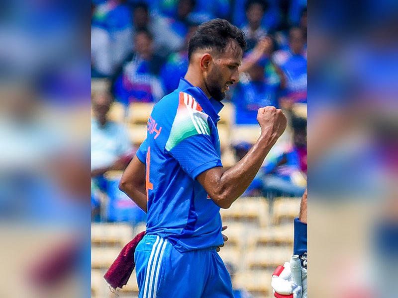 Prasidh Krishna picks maiden five-wicket haul as India bowl out Afghanistan for 218 despite Shahidi’s 102 in the third and final match of the series here at the MA Chidambaram Stadium on Saturday. Photo credit: IANS