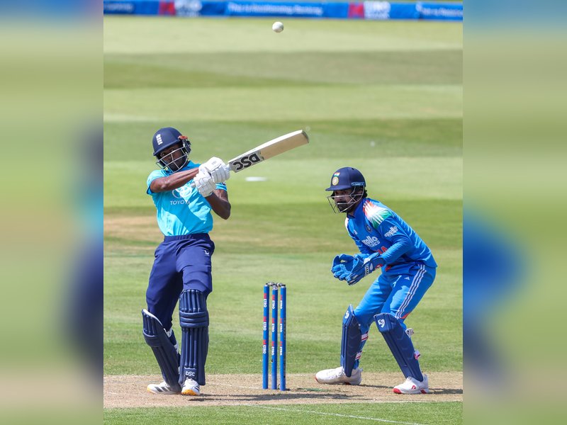 Axar Patel picks career-best haul of 4-62 as India restrict England to 258 all out in the first ODI against India at the Edgbaston Stadium in Birmingham on Tuesday. Photo credit: IANS
