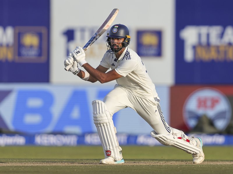 The way Devdutt Padikkal adapted to conditions was crucial rather than his No.3 position, says India batting coach Sitanshu Kotak on his innings in the first Test against Sri Lanka in Galle on Saturday. Photo credit: IANS 