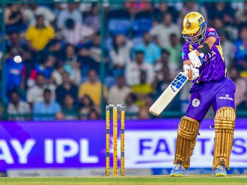 Really happy for Finn Allen, credit to spinners for doing well, says Kolkata Knight Riders captain Ajinkya Rahane in their Indian Premier League (IPL) 2026 clash with Delhi Capitals on Friday. Photo credit: IANS 