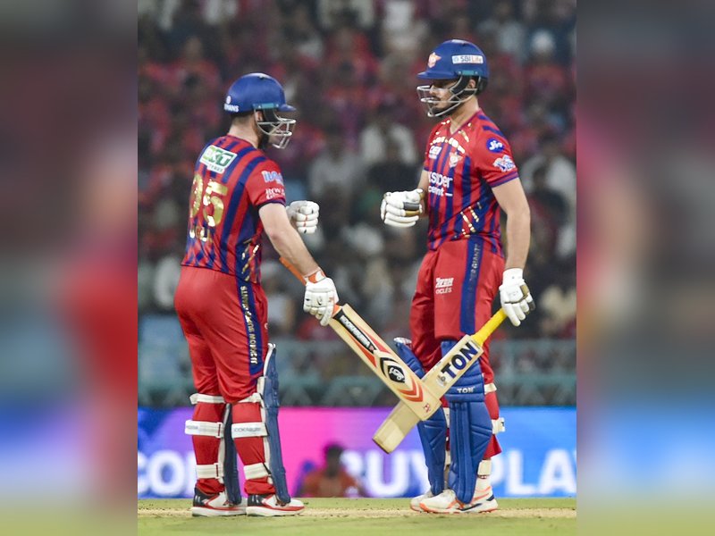 Josh Inglis top-scores with 72 as Lucknow Super Giants post 196/6 against Punjab Kings in their final league clash of the Indian Premier League (IPL) 2026 at the BRSABV Ekana Cricket Stadium in Lucknow on Saturday. Photo credit: IANS