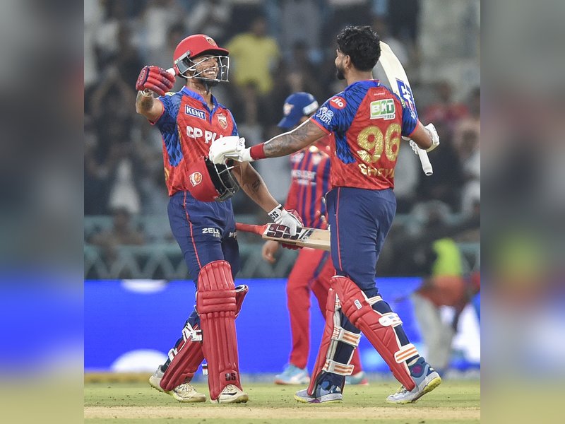 It’s my first hundred and came at the right time when the team needed it, says Shreyas Iyer after Punjab Kings' victory over Lucknow Super Giants in an Indian Premier League (IPL) 2026 in Lucknow on Saturday. Photo credit: IANS 
