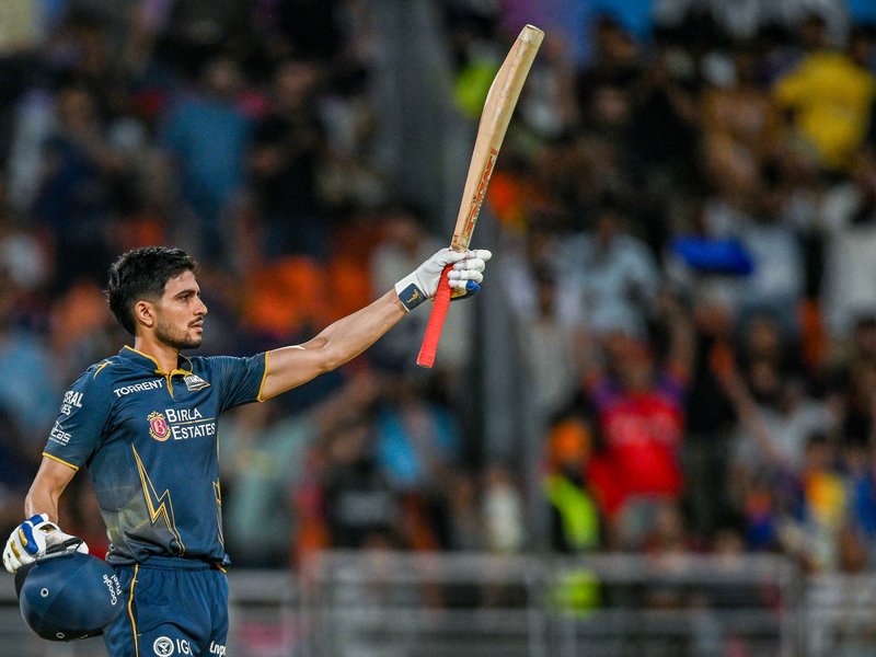 Shubman Gill smashes 104 as Gujarat Titans set up title clash against Royal Challengers Bengaluru (RCB) with win over Rajasthan Royals in Qualifier 2 of the Indian Premier League (IPL) 2026 in New Chandigarh on Friday. Photo credit: IANS 