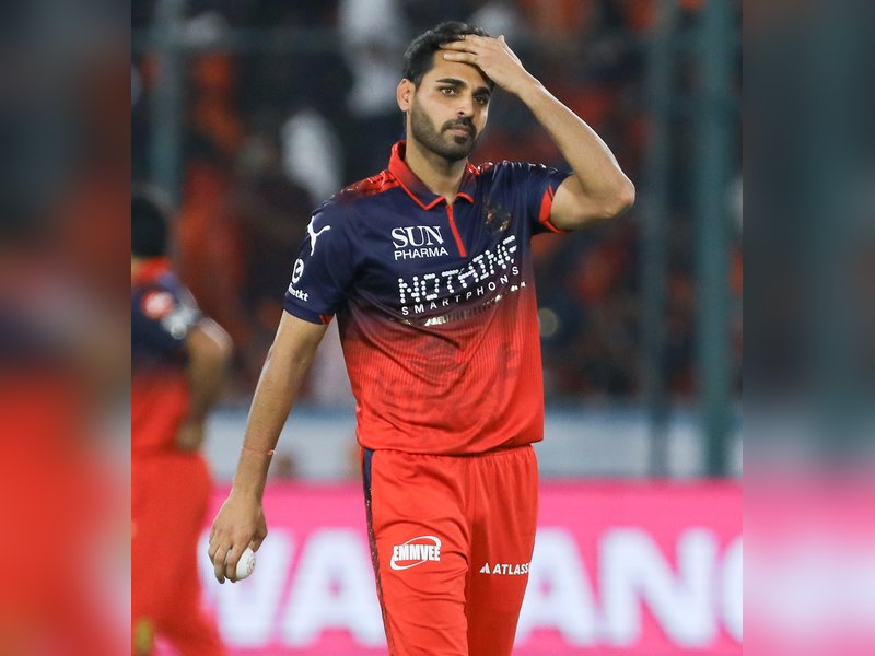 Bhuvneshwar Kumar has been ‘on fire’ this season, says Royal Challengers Bengaluru pacer Josh Hazlewood ahead of Qualifier 1 against Gujarat Titans (GT) at the HPCA stadium in Dharamshala. Photo credit: IANS