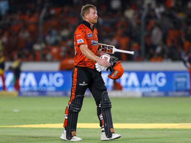 Ishan Kishan, Abhishek Sharma, and Heinrich Klaasen star as Sunrisers Hyderabad unleash batting mayhem: to post a massive 255/4 against Royal Challengers Bengaluru in the Indian Premier League (IPL) 2026 at the Rajiv Gandhi International Stadium in Hyderabad on Friday. Photo credit: IANS 
