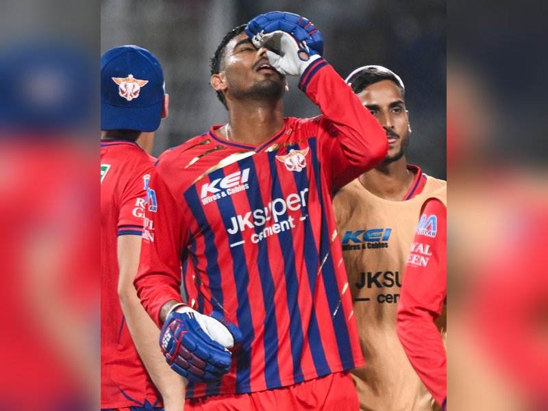 Mukul Choudhary unbeaten 54 guides Lucknow Super Giants to thrilling three-wicket win over Kolkata Knight Riders  in the Indian Premier League (IPL) 2026 at the Eden Gardens in Kolkata on Thursday. Photo credit: IANS