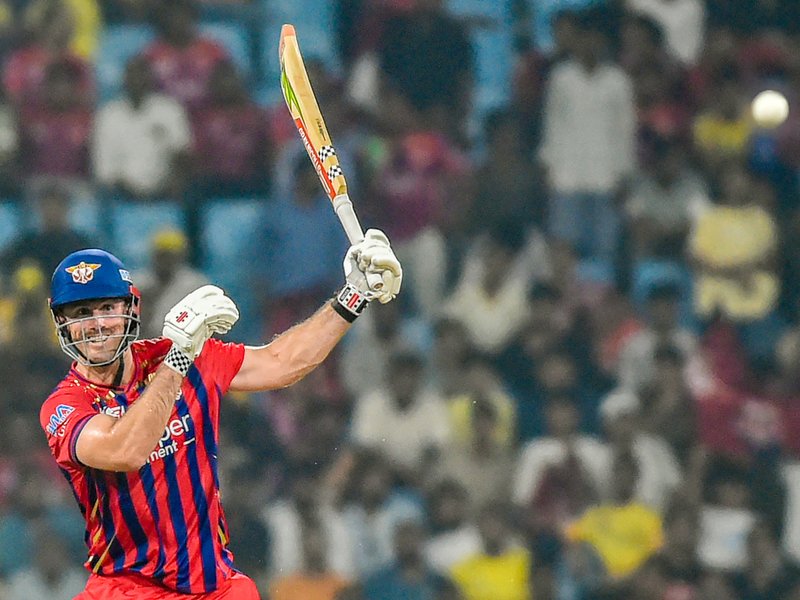 ‘Josh Inglis played smart cricket and let me attack’, says Mitchell Marsh after he helps Lucknow Super Giants win against  Chennai Super Kings on Friday. Photo credit: IANS 