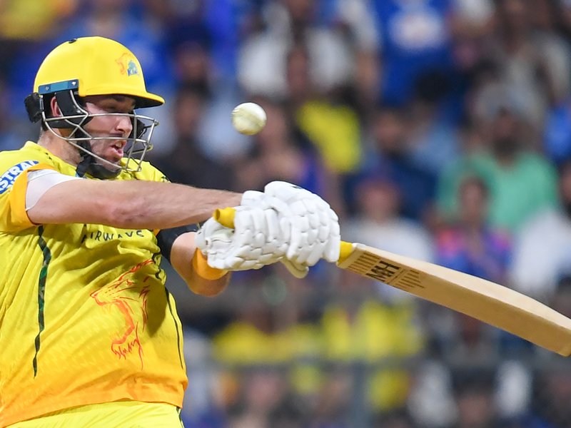 Sanju Samson’s unbeaten century powered Chennai Super Kings to 207/6 against Mumbai Indians in the Indian Premier League (IPL) 2026 at the iconic Wankhede Stadium in Mumbai on Thursday. Photo credit: IANS 