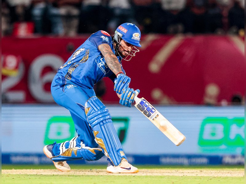 Tilak Varma’s unbeaten 75 powers Mumbai Indians to six-wicket win over Punjab Kings in the Indian Premier League (IPL) 2026 at the Himachal Pradesh Cricket Association Stadium in Dharamshala on Thursday. Photo credit: IANS
