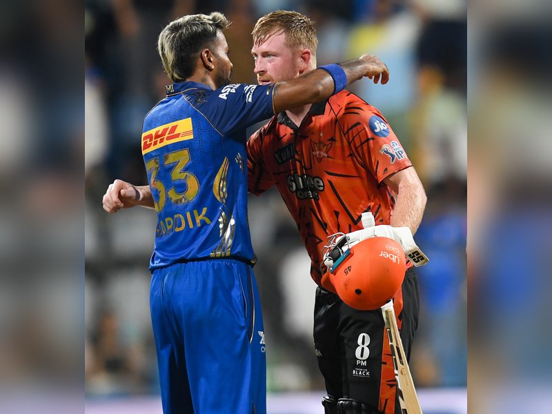 'We haven't been able to do what Mumbai Indians stand for, says skipper Hardik Pandya after defeat to Sunrisers Hyderabad at the Wankhede Stadium in Mumbai on Wednesday. Photo credit: IANS