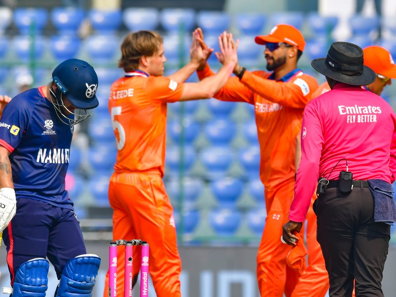 T20 WC: Van Beek, De Leede pick two wickets each as Netherlands restrict Namibia to 156/8