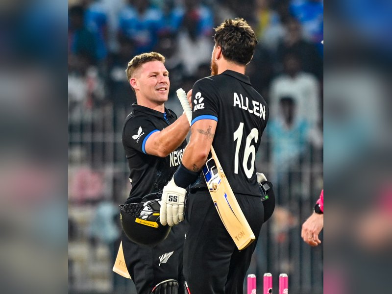 Tim Seifert and Finn Allen compile record stand as New Zealand seal 10-wicket win in a Group C match at the MA Chidambaram Stadium in Chennai on Tuesday.  Photo credit: IANS