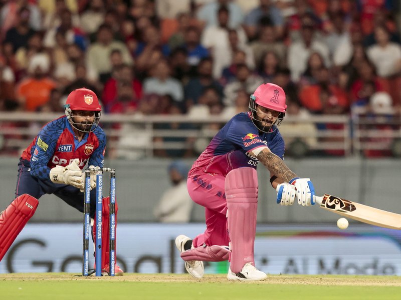 Rajasthan Royals skipper Riyan Parag caught smoking inside the dressing room during their match against Punjab Kings in the Indian Premier League (IPL) 2026 in New Chandigarh on Tuesday. Photo credit:  Riyan Parag