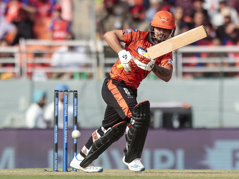 Abhishek Sharma’s 74 guides Sunrisers Hyderabad to 219/6 against Punjab Kings in Match 17 of the Indian Premier League (IPL) 2026 in New Chandigarh on Saturday. Photo credit: IANS